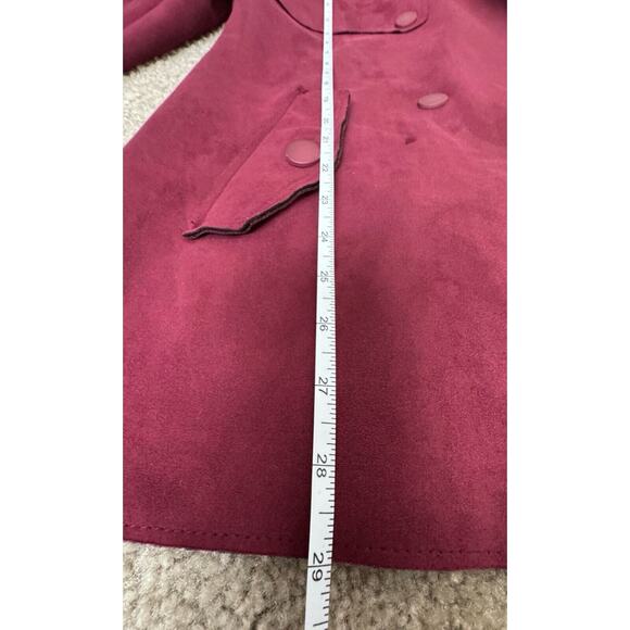 Haute Monde Suede Button Deep Dusty Rose Coat Jacket Women’s Size Medium NEW - Picture 11 of 11